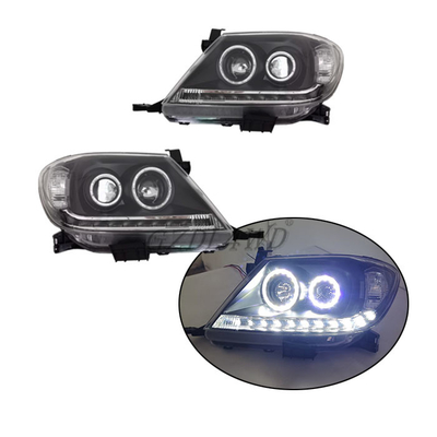 Custom LED Headlights For Toyota Hilux Kun 2005 2014 Hilux Vigo Front Lights